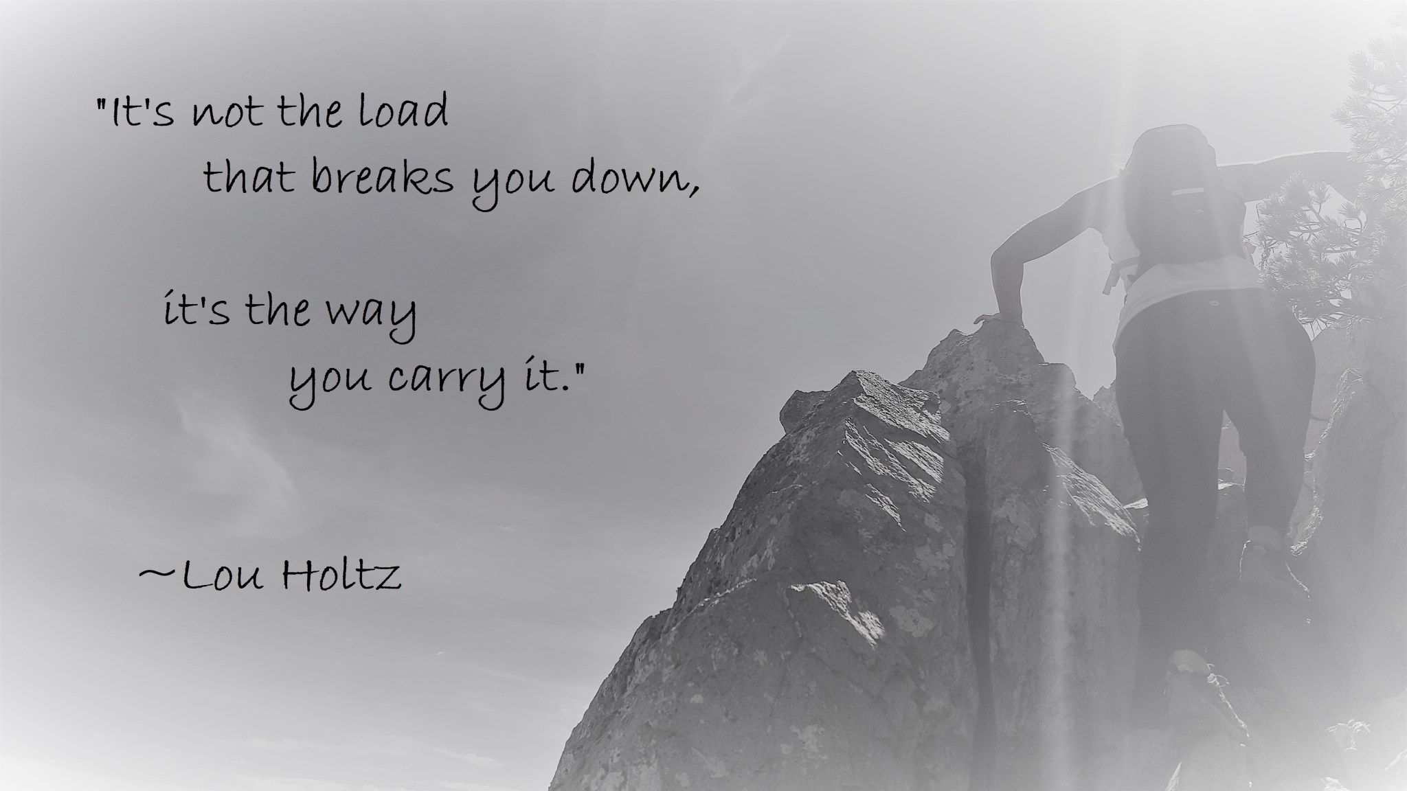 Lou Holtz - how you carry the load