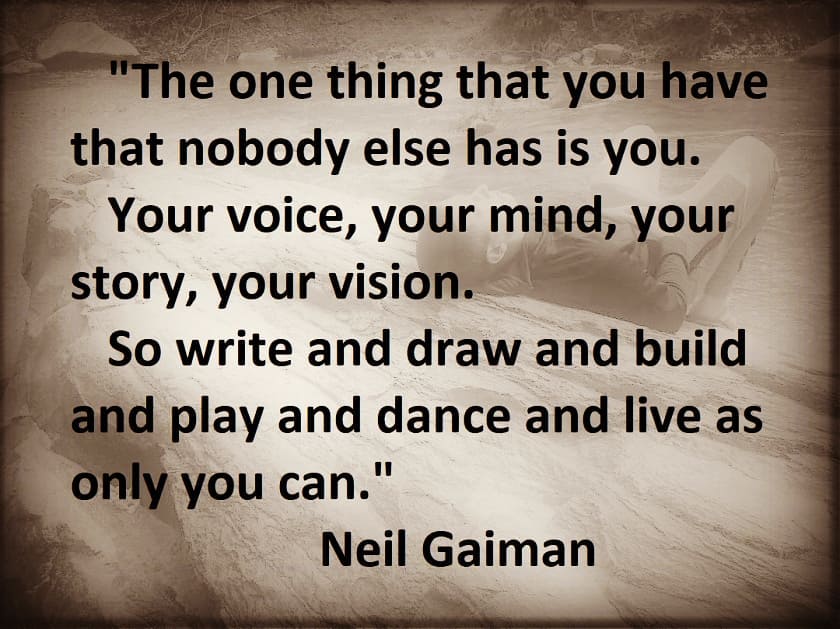 Neil Gaiman - as only you can brown